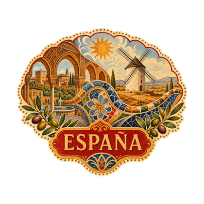 Pegatina oficial de España